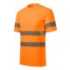 Rimeck HV Dry - Jólláthatósági ruházat, szegmentált fényvisszaverő csíkos unisex póló - Fluoreszkáló narancssárga - 3XL