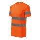 Rimeck HV Protect - Jólláthatósági ruházat, 3M fényvisszaverő csíkos unisex póló - Fluoreszkáló narancssárga - L