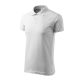 Malfini Single J. - Pamut férfi galléros póló - Fehér - 3XL