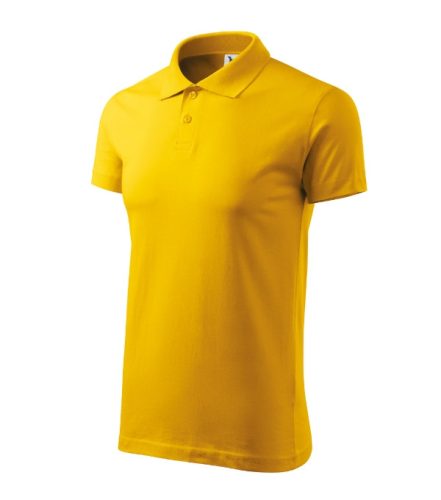Malfini Single J. - Pamut férfi galléros póló - Sárga - 2XL