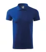 Malfini Single J. - Pamut férfi galléros póló - Királykék - 3XL