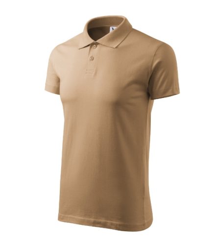 Malfini Single J. - Pamut férfi galléros póló - Homok - 2XL