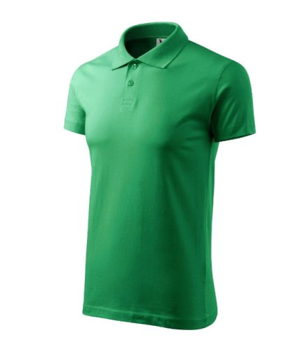 Malfini Single J. - Pamut férfi galléros póló - Fűzöld - XL