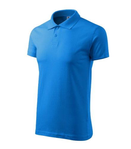 Malfini Single J. - Pamut férfi galléros póló - Snorkel kék - 2XL
