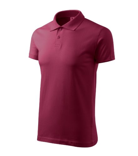 Malfini Single J. - Pamut férfi galléros póló - Garnet - 2XL