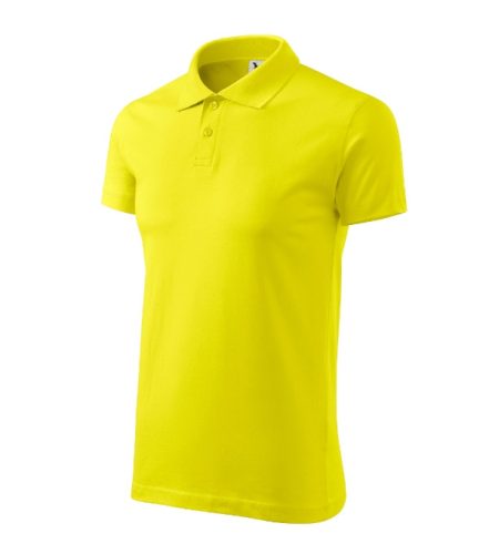 Malfini Single J. - Pamut férfi galléros póló - Citrom - 2XL