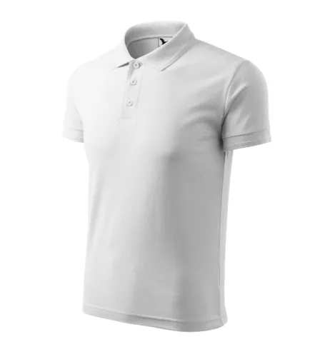 Malfini Pique Polo - Pique férfi galléros póló - Fehér - 5XL
