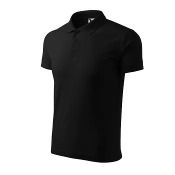   Malfini Pique Polo - Pique férfi galléros póló - Fekete - S