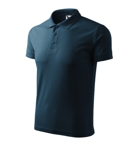 Malfini Pique Polo - Pique férfi galléros póló - Tengerészkék - 2XL