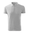 Malfini Pique Polo - Pique férfi galléros póló - Világosszürke melírozott - 3XL