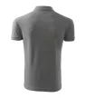 Malfini Pique Polo - Pique férfi galléros póló - Sötétszürke melírozott - 2XL