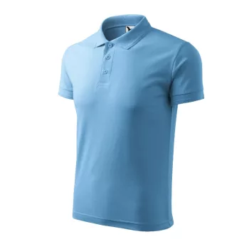   Malfini Pique Polo - Pique férfi galléros póló - Azúrkék - XL