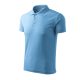 Malfini Pique Polo - Pique férfi galléros póló - Azúrkék - 3XL