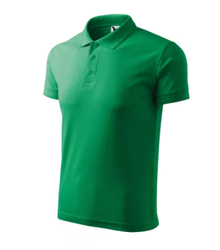 Malfini Pique Polo - Pique férfi galléros póló - Fűzöld - XL