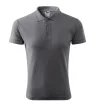 Malfini Pique Polo - Pique férfi galléros póló - Acélszürke - 3XL