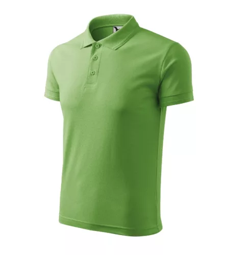 Malfini Pique Polo - Pique férfi galléros póló - Borsózöld - M