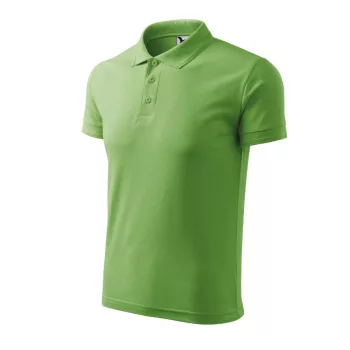   Malfini Pique Polo - Pique férfi galléros póló - Borsózöld - L