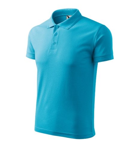 Malfini Pique Polo - Pique férfi galléros póló - Türkiz - S