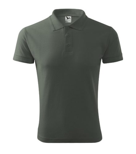 Malfini Pique Polo - Pique férfi galléros póló - Sötét palakő - S