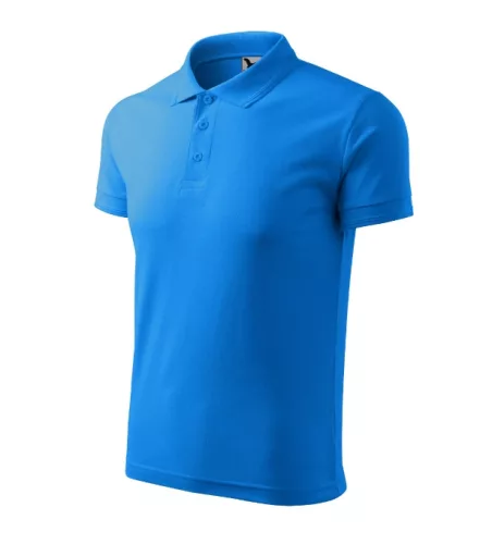 Malfini Pique Polo - Pique férfi galléros póló - Snorkel kék - S