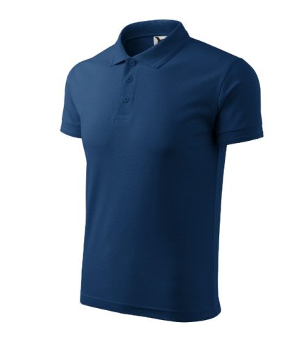 Malfini Pique Polo - Pique férfi galléros póló - Éjkék - XL