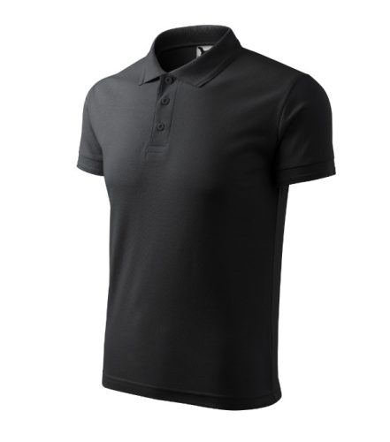 Malfini Pique Polo - Pique férfi galléros póló - Ébenszürke - 2XL