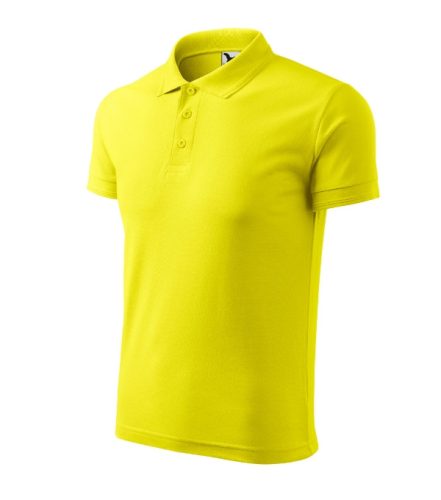Malfini Pique Polo - Pique férfi galléros póló - Citrom - S