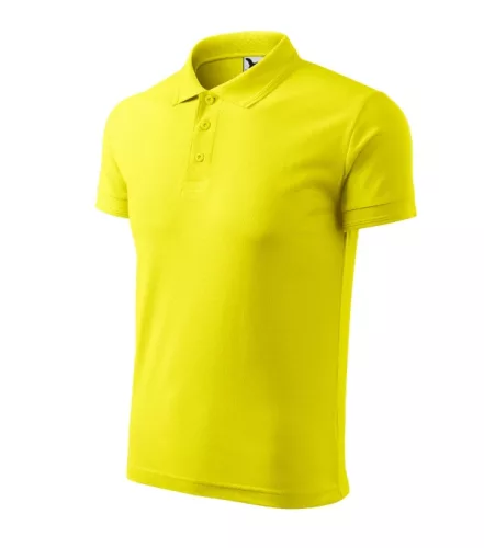 Malfini Pique Polo - Pique férfi galléros póló - Citrom - 3XL