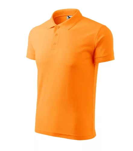 Malfini Pique Polo - Pique férfi galléros póló - Mandarinsárga - S