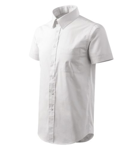Malfini Chic - Egyenes szabású, rövid ujjú férfi ing - Fehér - 2XL