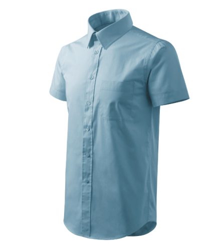 Malfini Chic - Egyenes szabású, rövid ujjú férfi ing - Égszínkék - 3XL