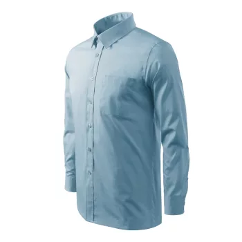   Malfini Style LS - Egyenes szabású, hosszú ujjú férfi ing - Égszínkék - 2XL