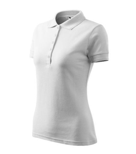 Malfini Pique Polo - Szűkített szabású női galléros póló - Fehér - 3XL