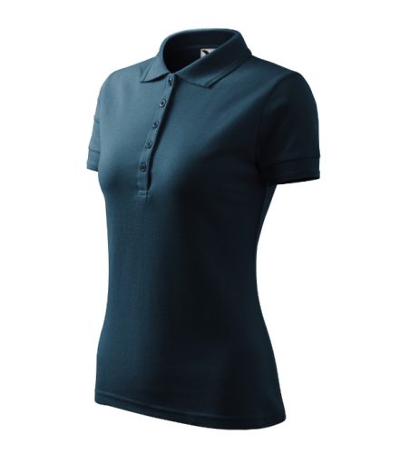 Malfini Pique Polo - Szűkített szabású női galléros póló - Tengerészkék - 2XL