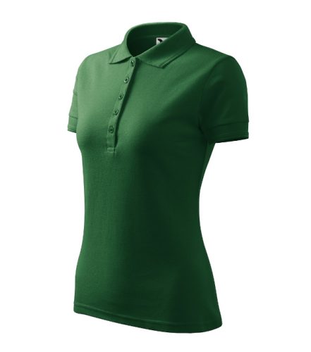 Malfini Pique Polo - Szűkített szabású női galléros póló - Üvegzöld - XL