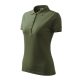 Malfini Pique Polo - Szűkített szabású női galléros póló - Khaki - XS