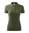 Malfini Pique Polo - Szűkített szabású női galléros póló - Khaki - 2XL