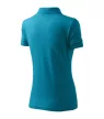 Malfini Pique Polo - Szűkített szabású női galléros póló - Sötét türkiz - 2XL