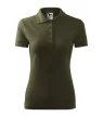 Malfini Pique Polo - Szűkített szabású női galléros póló - Military - XS