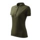 Malfini Pique Polo - Szűkített szabású női galléros póló - Military - 2XL