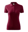 Malfini Pique Polo - Szűkített szabású női galléros póló - Garnet - XS