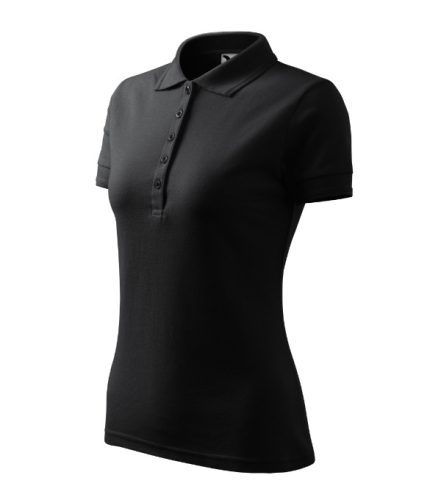 Malfini Pique Polo - Szűkített szabású női galléros póló - Ébenszürke - 2XL