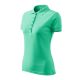 Malfini Pique Polo - Szűkített szabású női galléros póló - Menta - 2XL