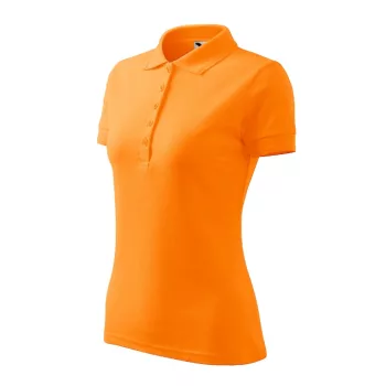  Malfini Pique Polo - Szűkített szabású női galléros póló - Mandarinsárga - 2XL