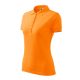 Malfini Pique Polo - Szűkített szabású női galléros póló - Mandarinsárga - 2XL