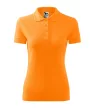 Malfini Pique Polo - Szűkített szabású női galléros póló - Mandarinsárga - 2XL