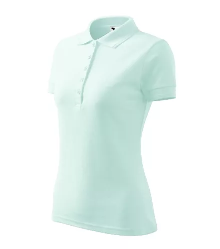 Malfini Pique Polo - Szűkített szabású női galléros póló - Frost - XL