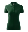 Malfini Pique Polo - Szűkített szabású női galléros póló - Sötétzöld - 2XL