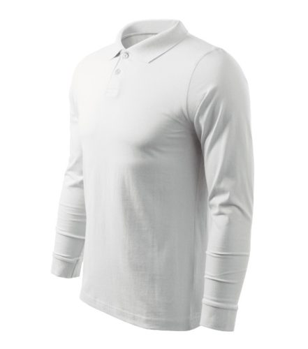 Malfini Single J. LS - Hosszú ujjú férfi galléros póló - Fehér - XL