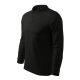 Malfini Single J. LS - Hosszú ujjú férfi galléros póló - Fekete - XL